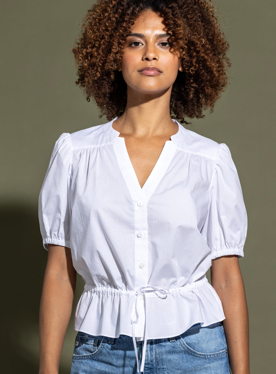 go by Go Silk Go Drawing Room Top T2026 | White – Robertson Madison