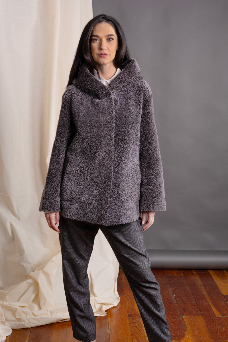 SUPREMA Women's Reversible Shearling Coat 25AMY056XCT-M0280-720