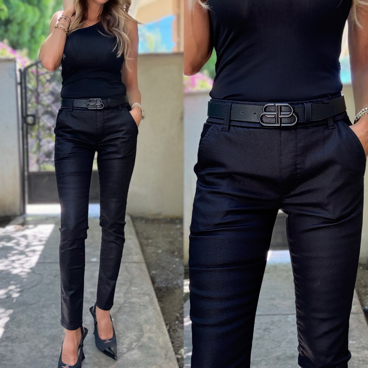 Bevy Flog Dafna Pants | Black Check | Shop Flog Pants | Offered Online ...