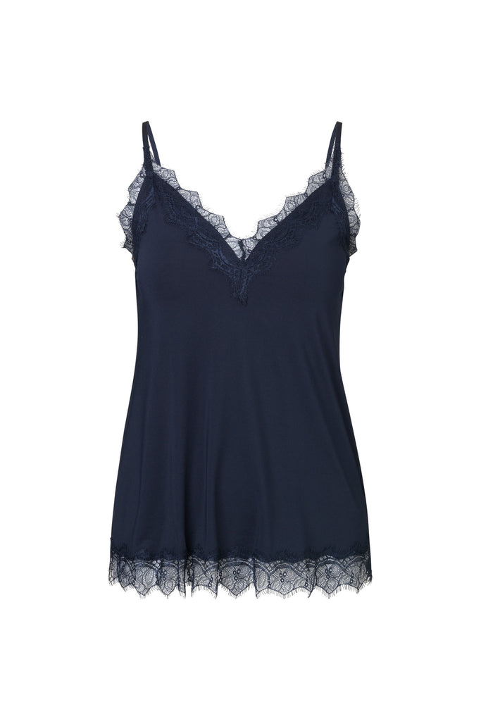 Rosemunde Billie Strap Top  With Elegant Lace  4217-192 Dark Blue 