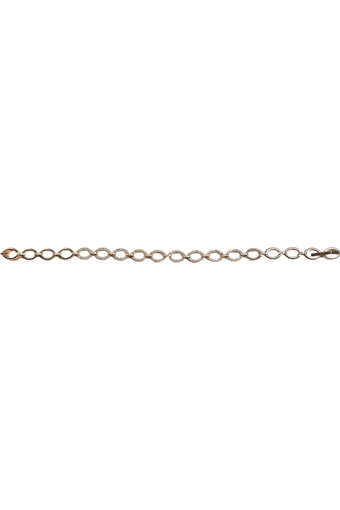 FC Creations Bracelet 18K Rose Gold Diamond Link Bracelet | 1.20 Carats