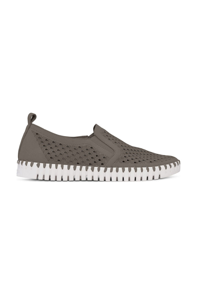 Ilse Jacobsen Hornbæk Tulip 140WOM Woman's Slip On Sneakers  | Falcon 232 Laser Cut Perforated Sneakers
