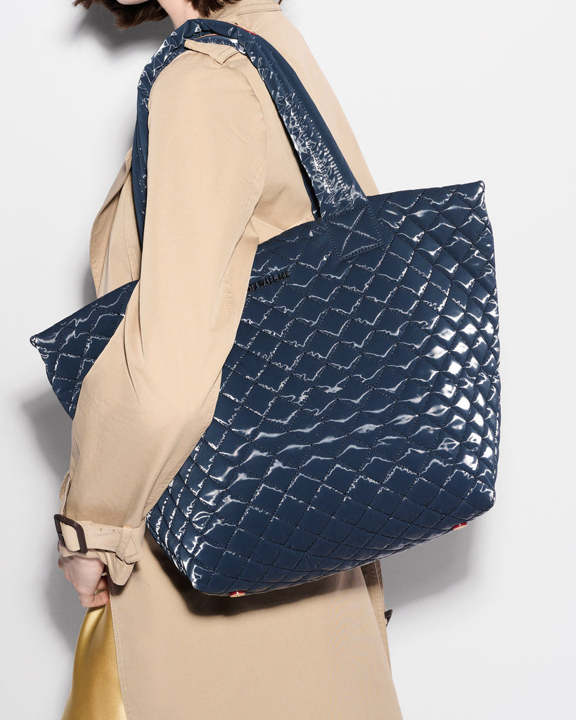 MZ Wallace Metro Tote Deluxe Medium Quilted Bag 1260X2295 | Ink Liquid