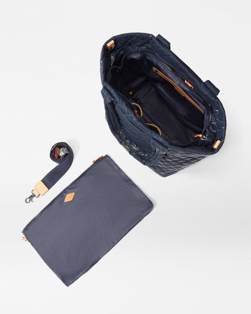 MZ Wallace Metro Tote Deluxe Medium Quilted Bag 1260X2295 | Ink Liquid