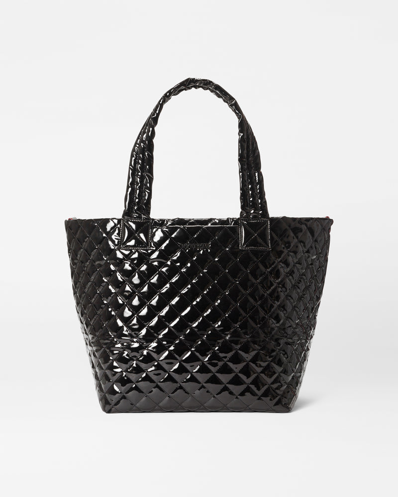 MZ Wallace Metro Tote Deluxe Medium Quilted Bag 1260X1742 | Black Lacquer II