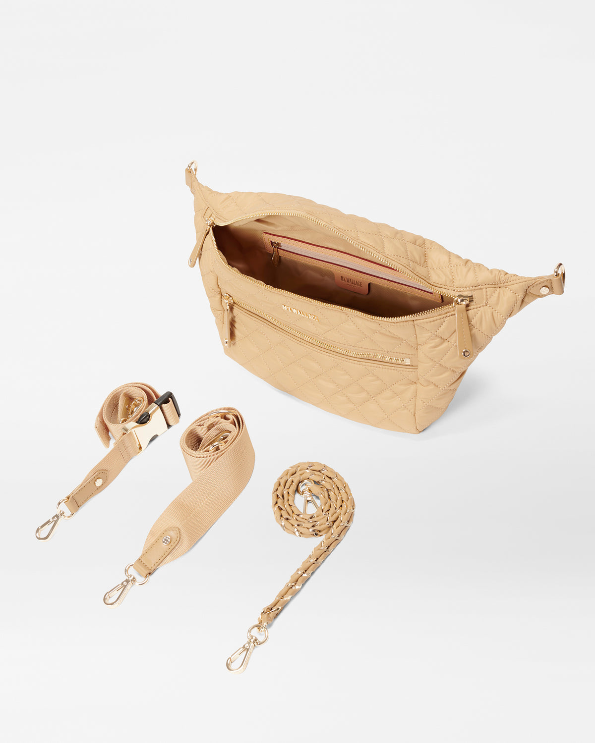 MZ Wallace Crosby Crossbody Sling Bag 1267C1986 | Camel 
