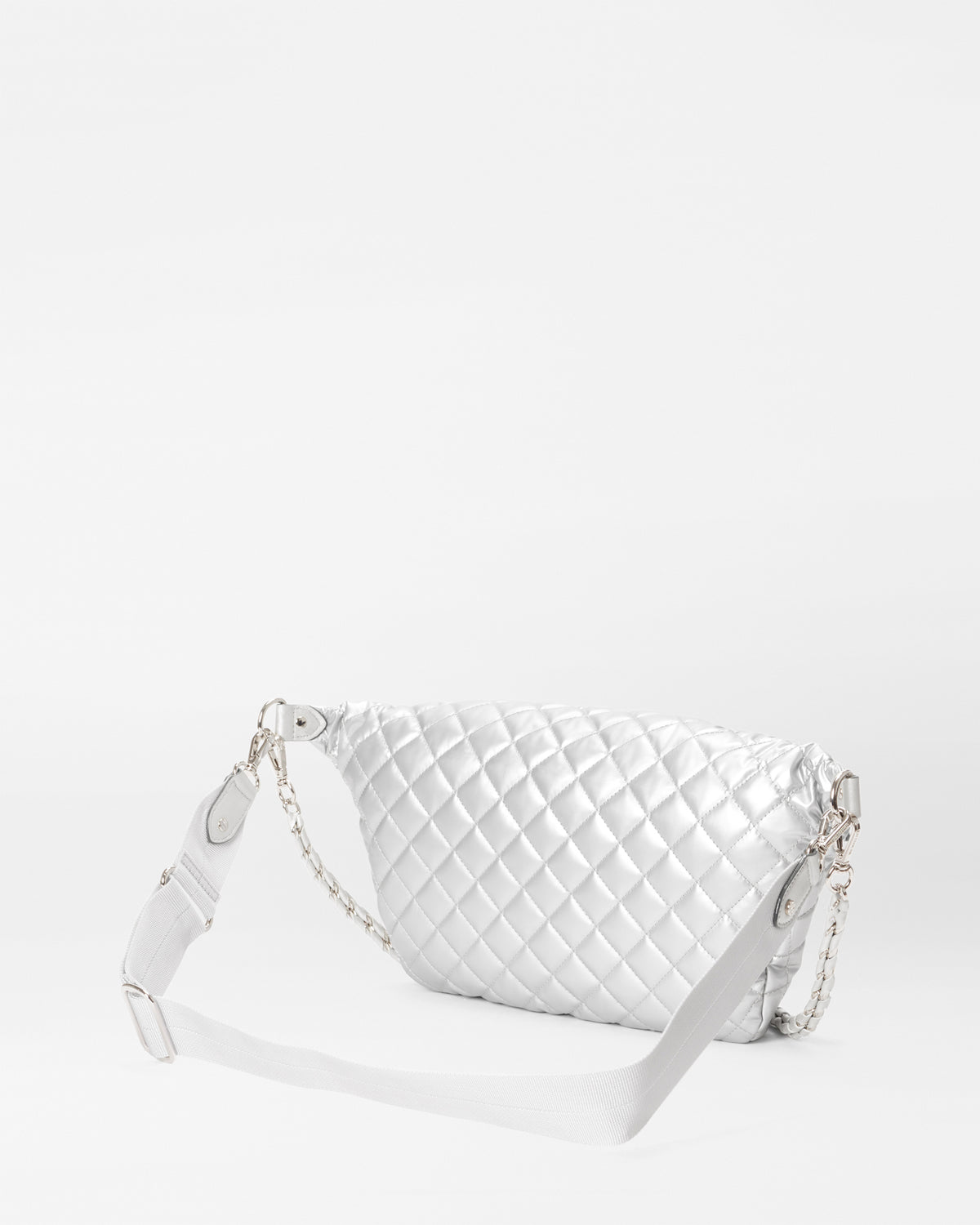MZ Wallace Crosby Crossbody Sling Bag 1267C2096 | Matte Silver 