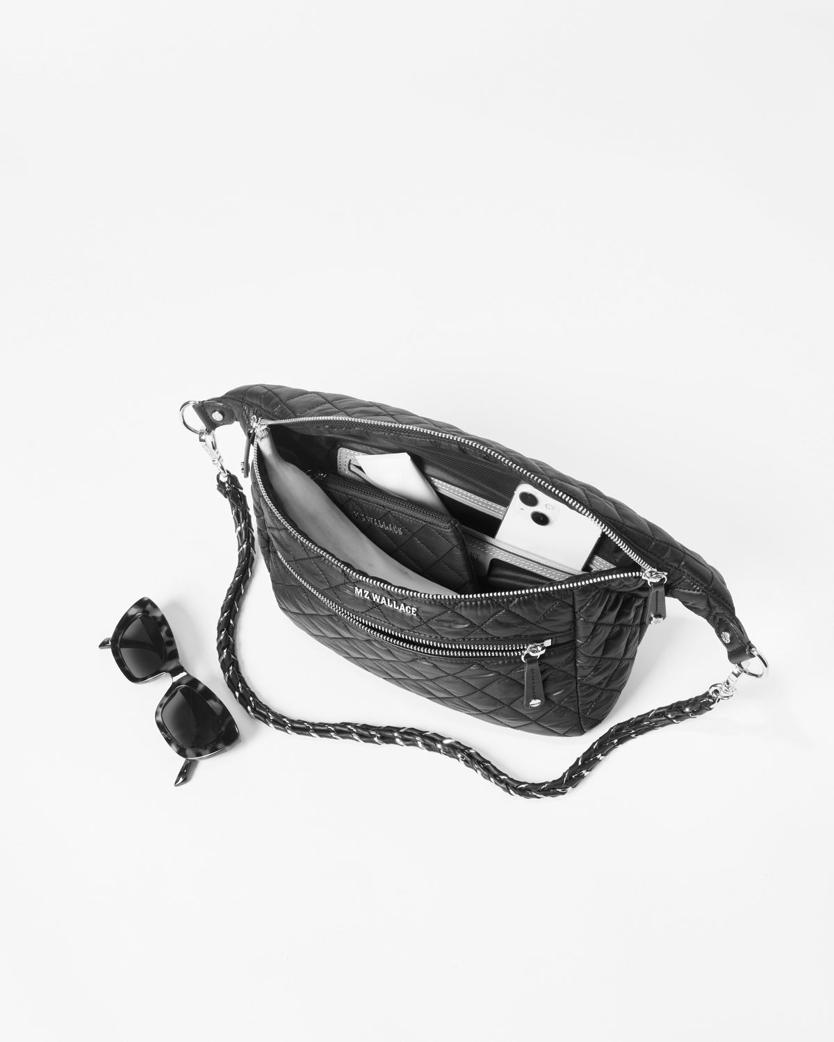MZ Wallace Crosby Crossbody Sling Bag 1267C1986 | Camel 