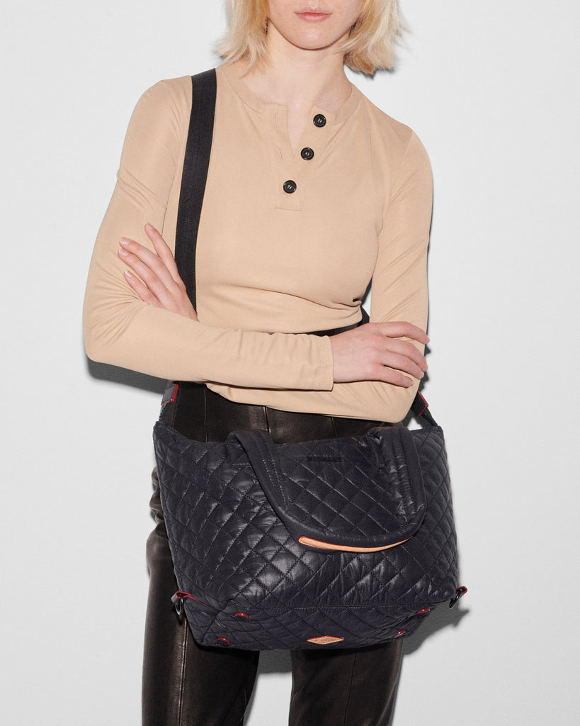 MZ Wallace Sutton Deluxe Medium Quilted Bag 1285X1590 | Black Rec