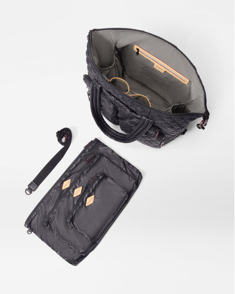 MZ Wallace Sutton Travel Deluxe Large Quilted Bag 1822X1590 | Black