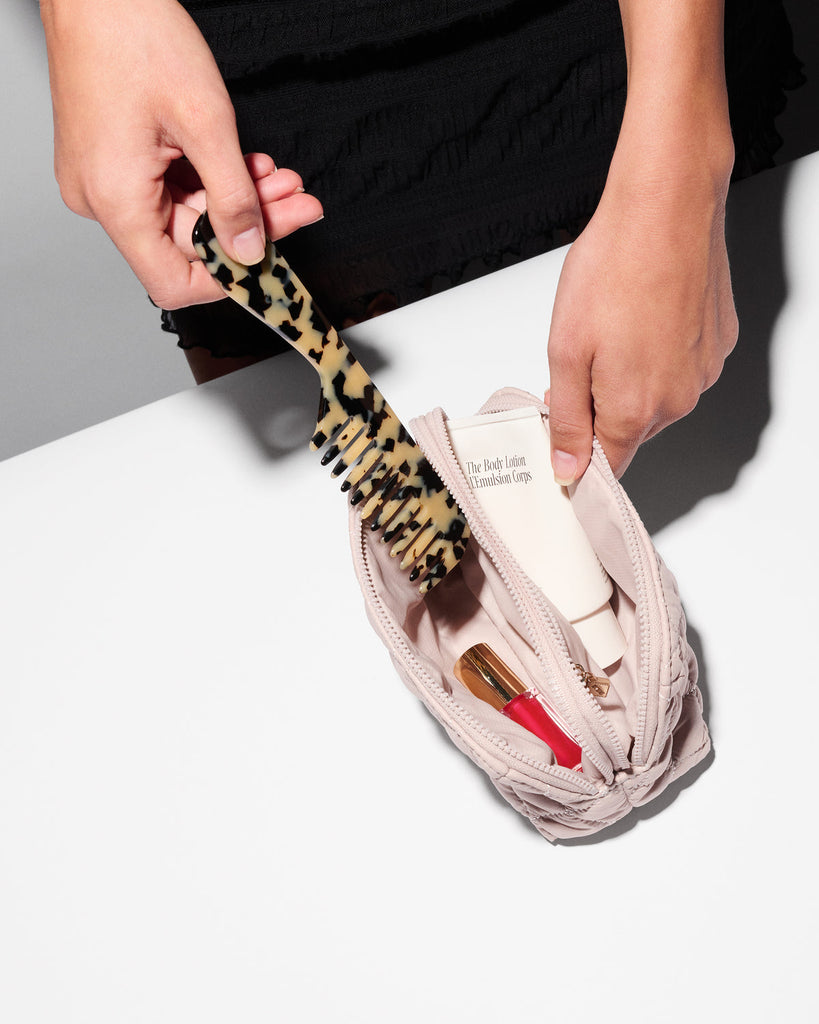 MZ Wallace Metro Small Double Zip Cosmetic Bag 1874X2163 | City Pink