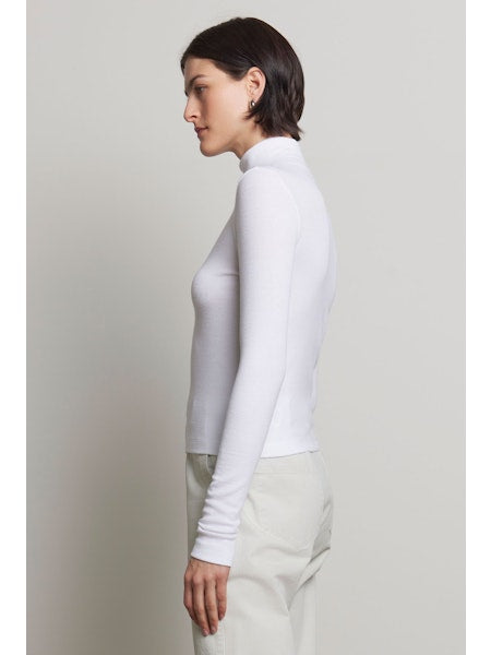Velvet by Jenny Graham Helms 06 Turtleneck Tee | White