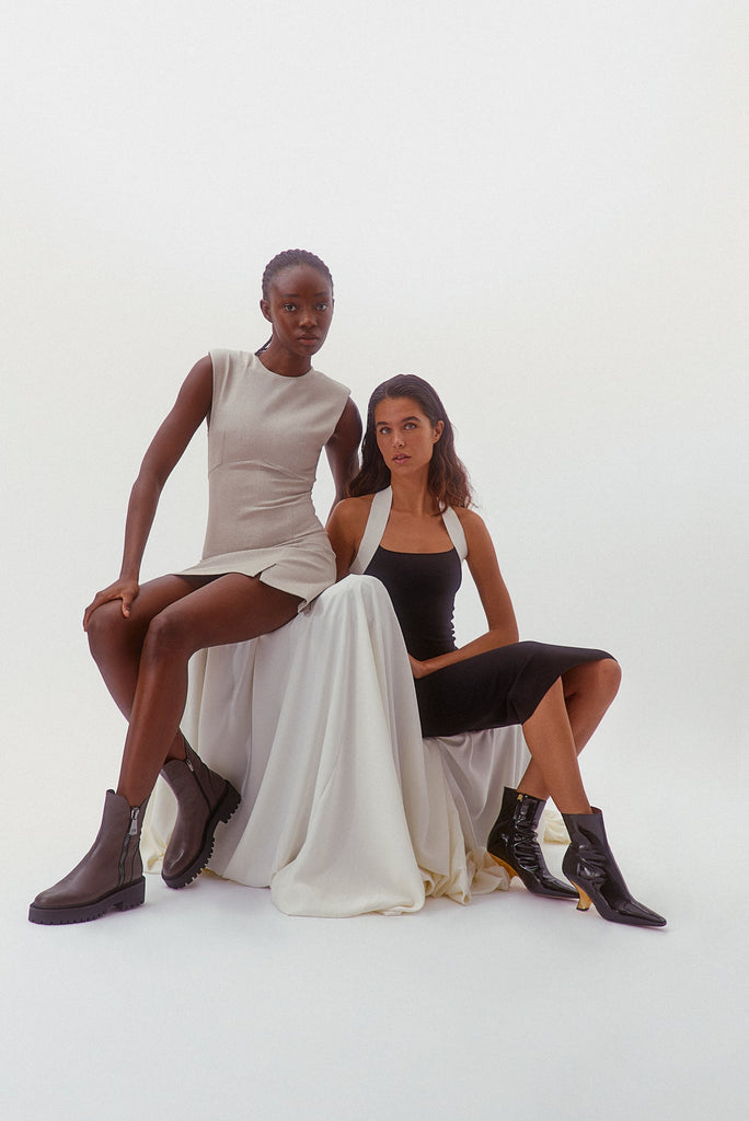 Michele Lopriore Sun Valley Combat Boots 7677 | Asfalt (Grey)