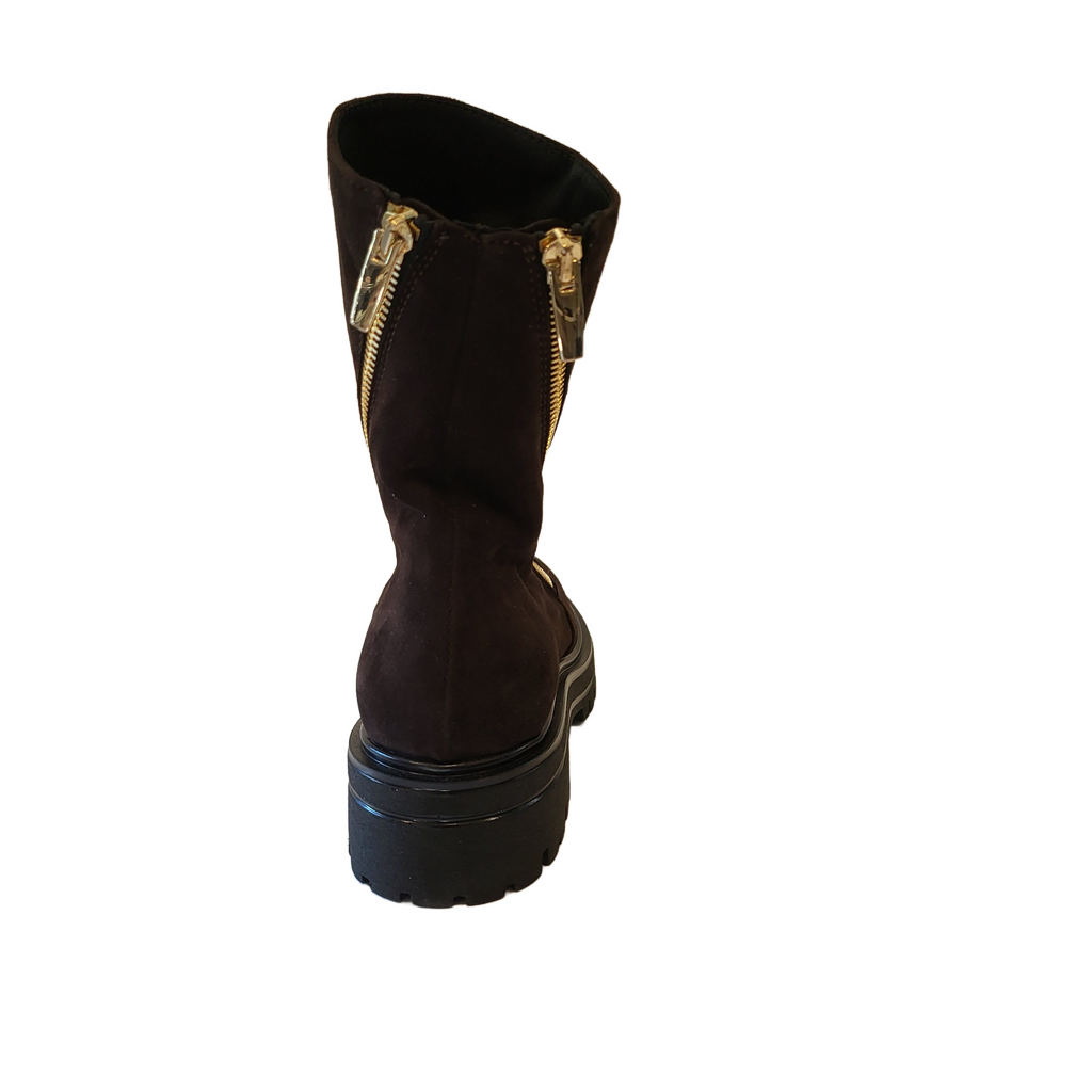 Michele Lopriore Arizona Suede Combat Boots 7167 | Brown