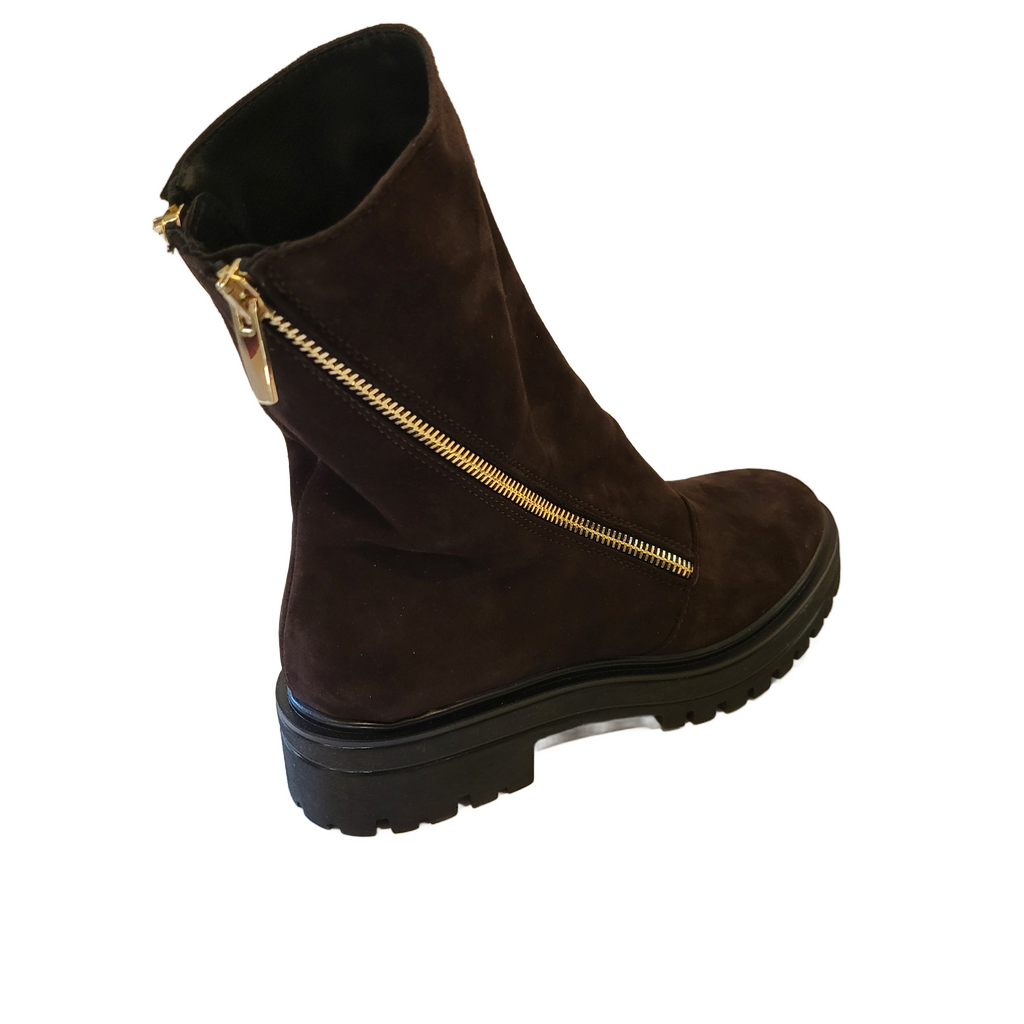 Michele Lopriore Arizona Suede Combat Boots 7167 | Brown