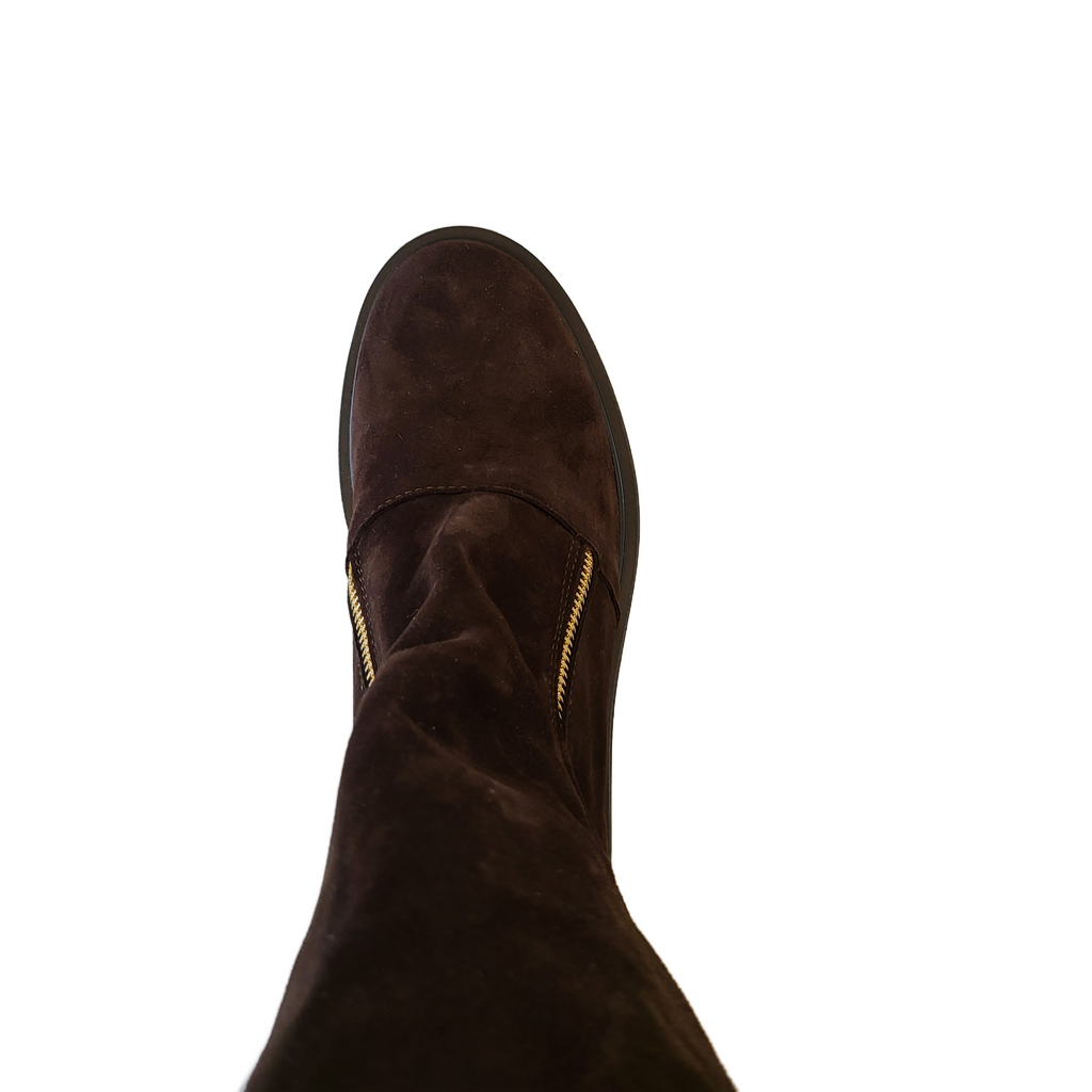 Michele Lopriore Arizona Suede Combat Boots 7167 | Brown