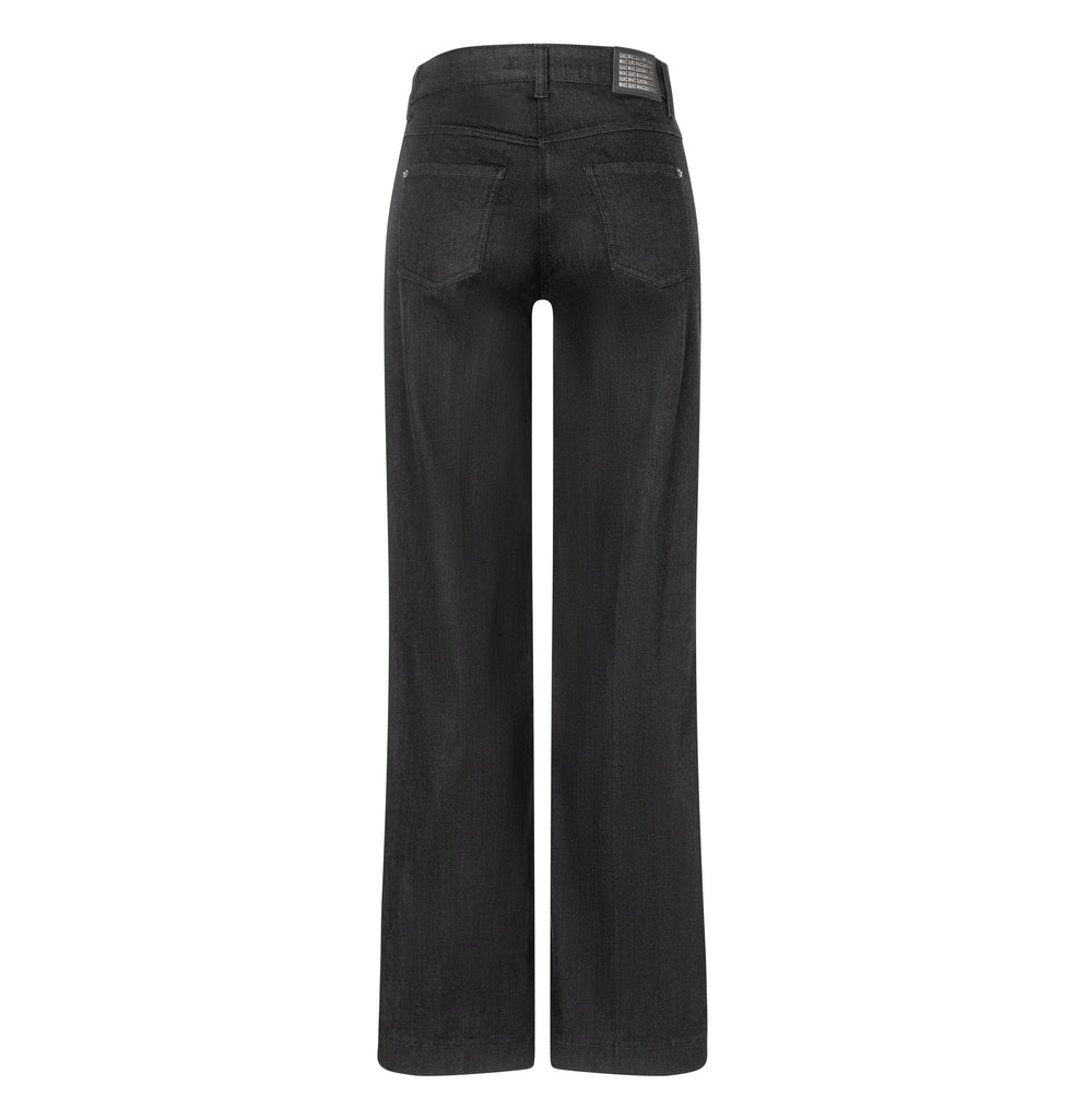 Mac Jeans Wide Authentic Stretch Denim Jeans 5228-90-0387L | D999 Black-Black