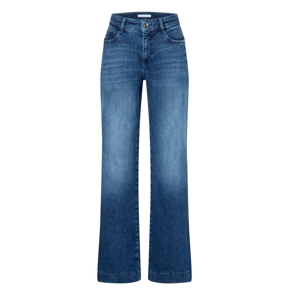 Mac Jeans Wide Double Galon Authentic Stretch Denim 5284-90-0387L | D605 Super Authentic Wash