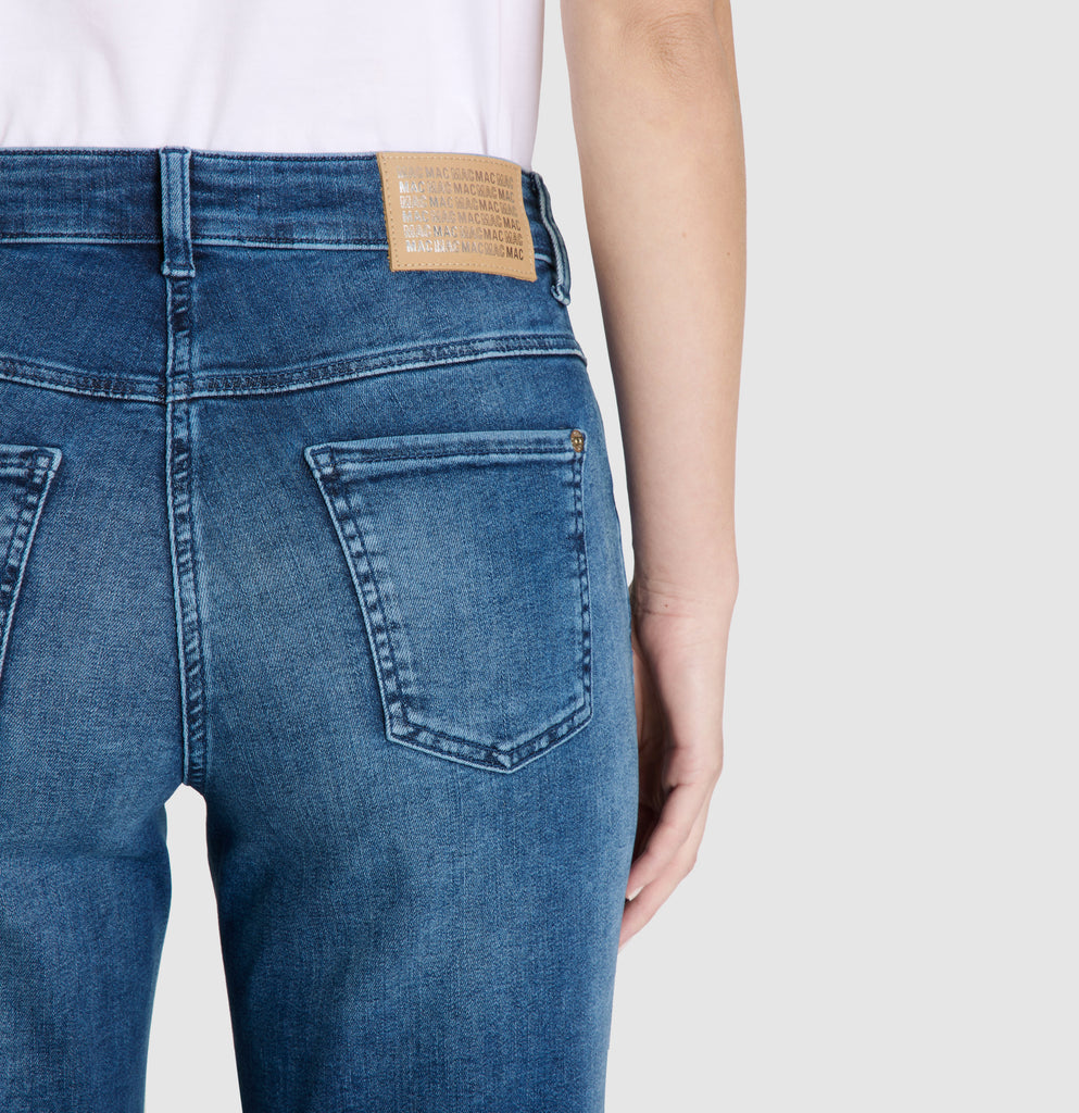 Mac Jeans Wide Double Galon Authentic Stretch Denim 5284-90-0387L | D605 Super Authentic Wash