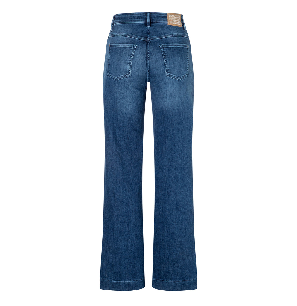 Mac Jeans Wide Double Galon Authentic Stretch Denim 5284-90-0387L | D605 Super Authentic Wash