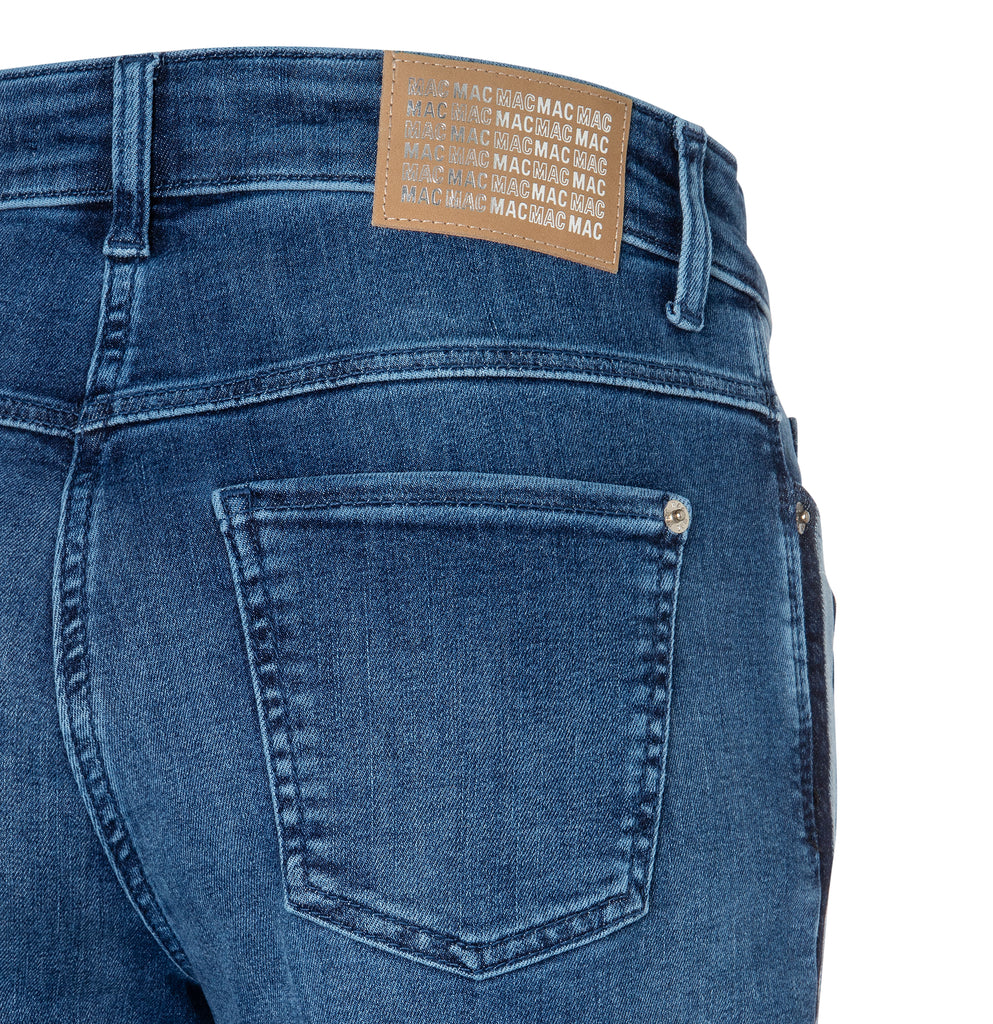 Mac Jeans Wide Double Galon Authentic Stretch Denim 5284-90-0387L | D605 Super Authentic Wash