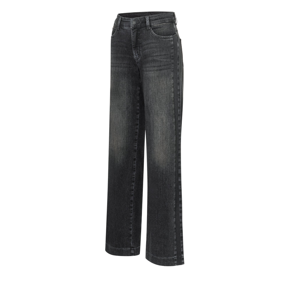 Mac Jeans Wide Galon Authentic Stretch Denim 5285-90-0387L | D963 Authentic Blackest | Special Order Style