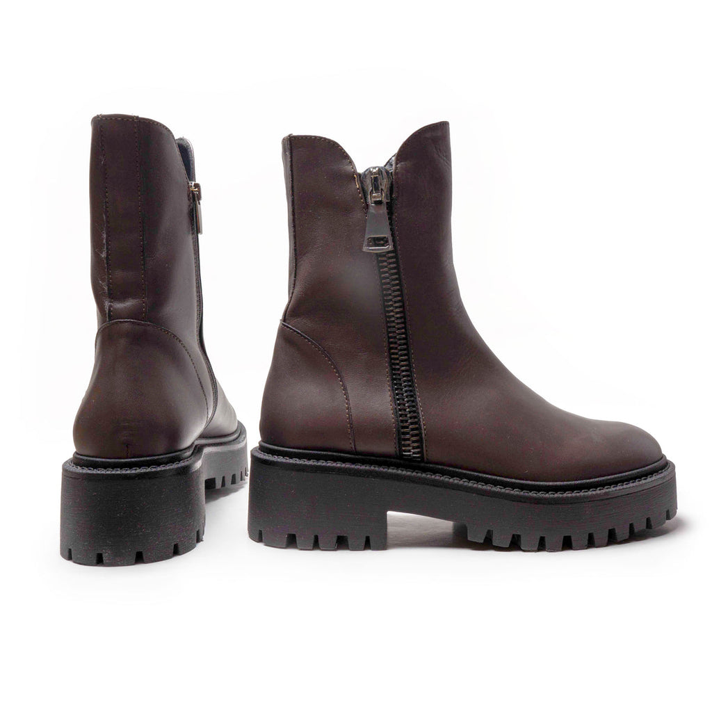 Michele Lopriore Sun Valley Combat Boots 7677 | Asfalt (Grey)