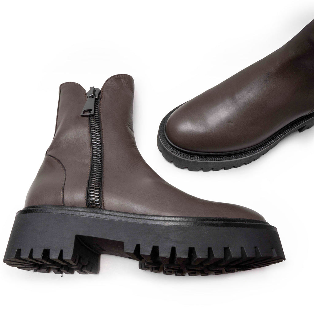 Michele Lopriore Sun Valley Combat Boots 7677 | Asfalt (Grey)