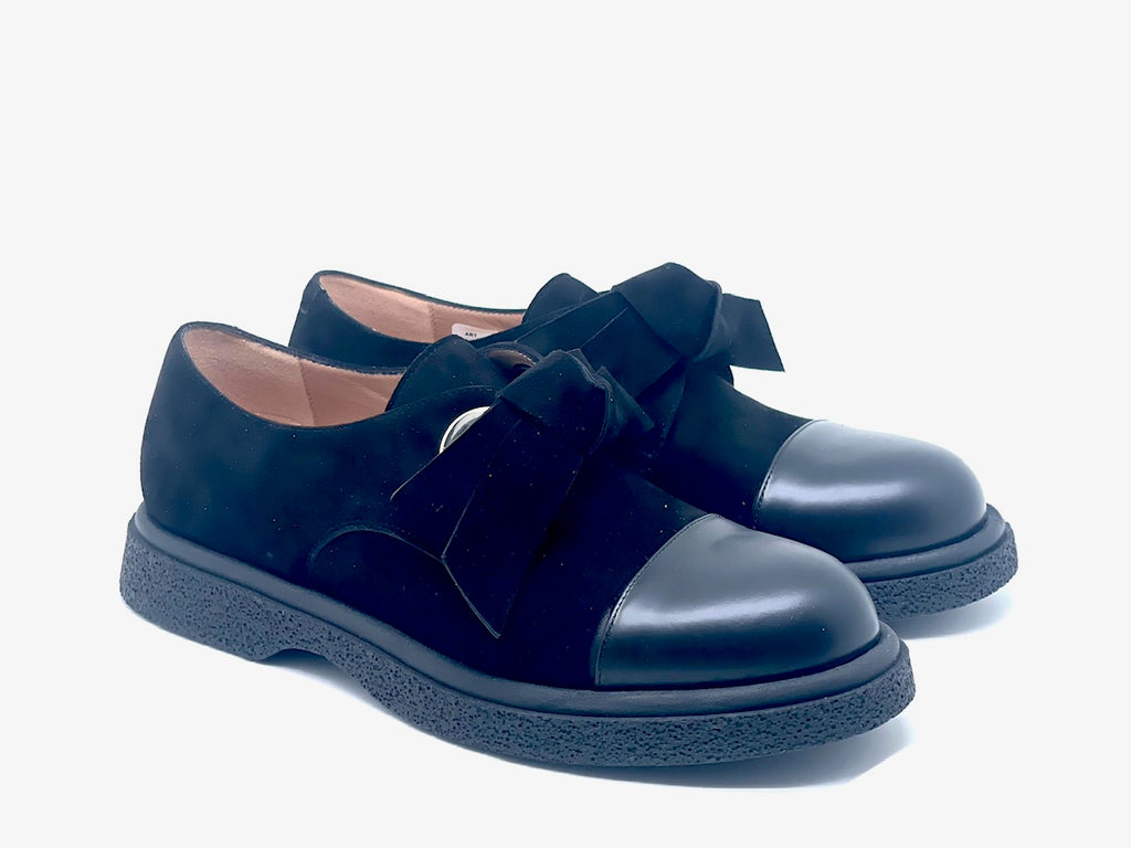 Robertson Madison Marcie Camoscio Suede Lace Ups 8751366 | Nero (Black)