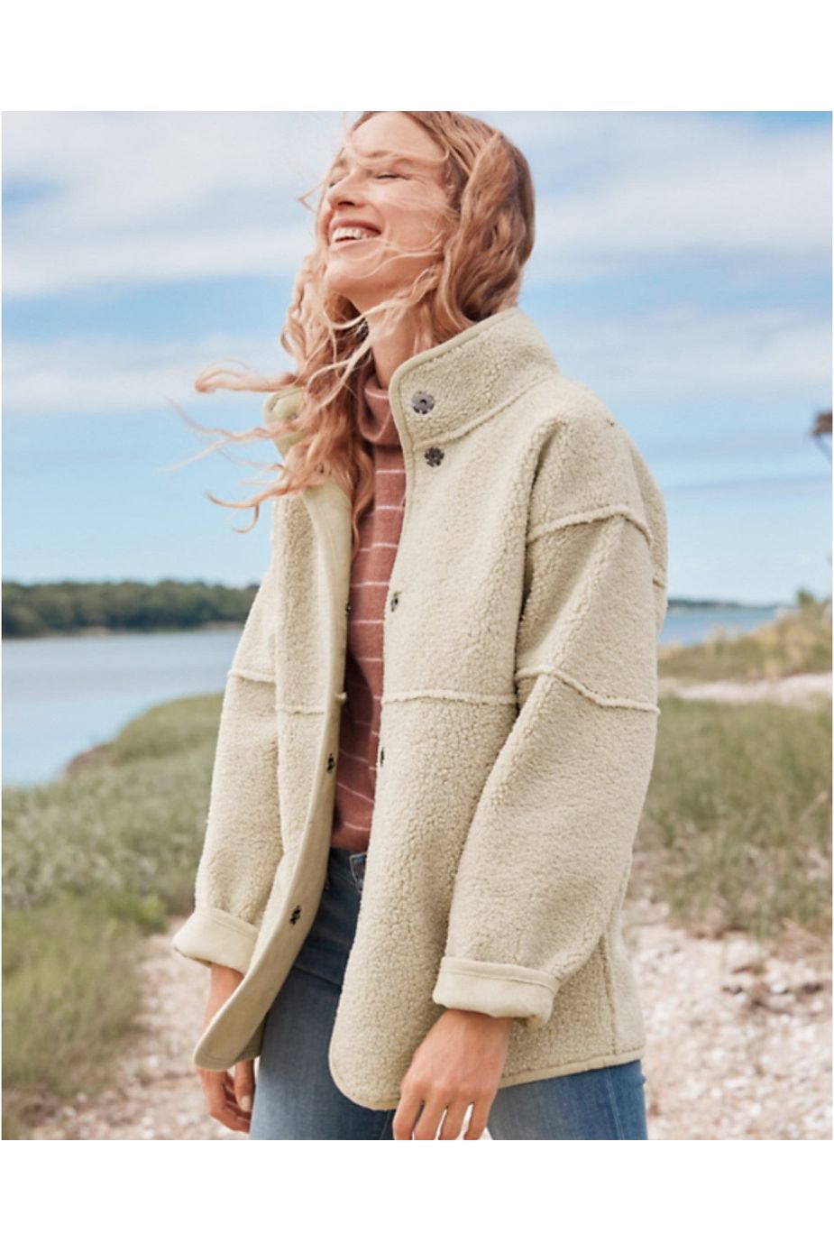 Velvet by Graham & Spencer Albany 03 Luxe Sherpa Reversible Jacket 