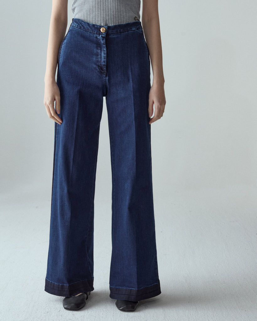 Shaft Jeans Flare Smocking Denim DI1D866D1924 | Over Blu Used