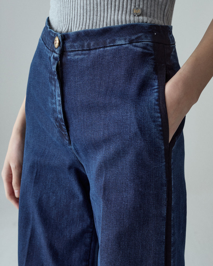 Shaft Jeans Flare Smocking Denim DI1D866D1924 | Over Blu Used