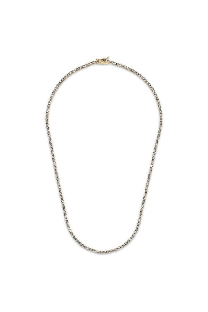 FC Creations Necklace 14K Gold Diamond Tennis Necklace | Yellow Gold 5.0 Carats