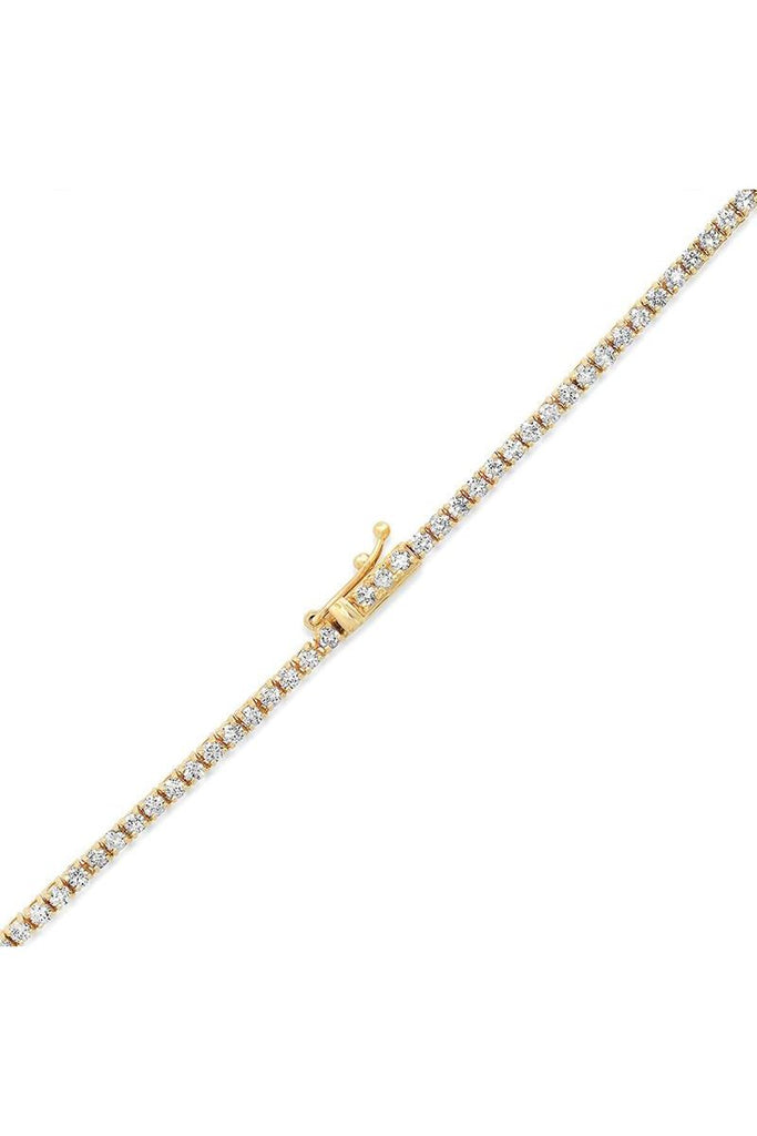 FC Creations Necklace 14K Gold Diamond Tennis Necklace | Yellow Gold 5.0 Carats