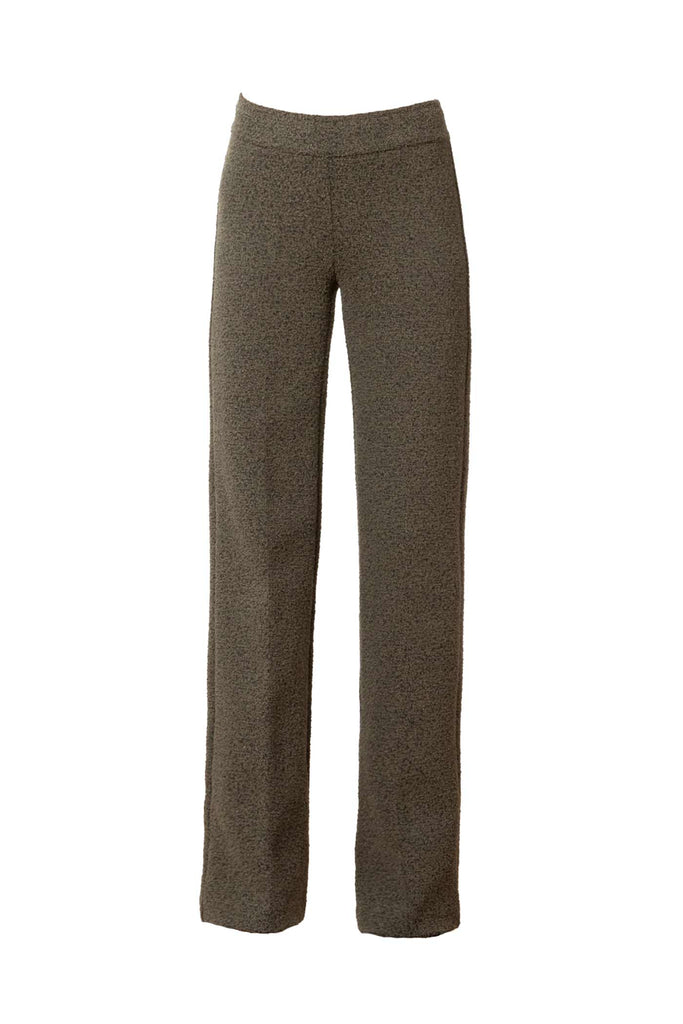 Avenue Montaigne Flavia Boucle Pull On Wide Leg Pant F1695 | Olive