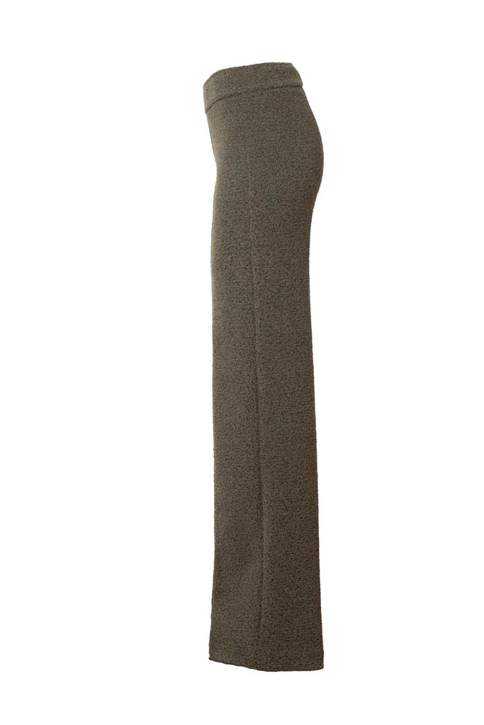 Avenue Montaigne Flavia Boucle Pull On Wide Leg Pant F1695 | Olive