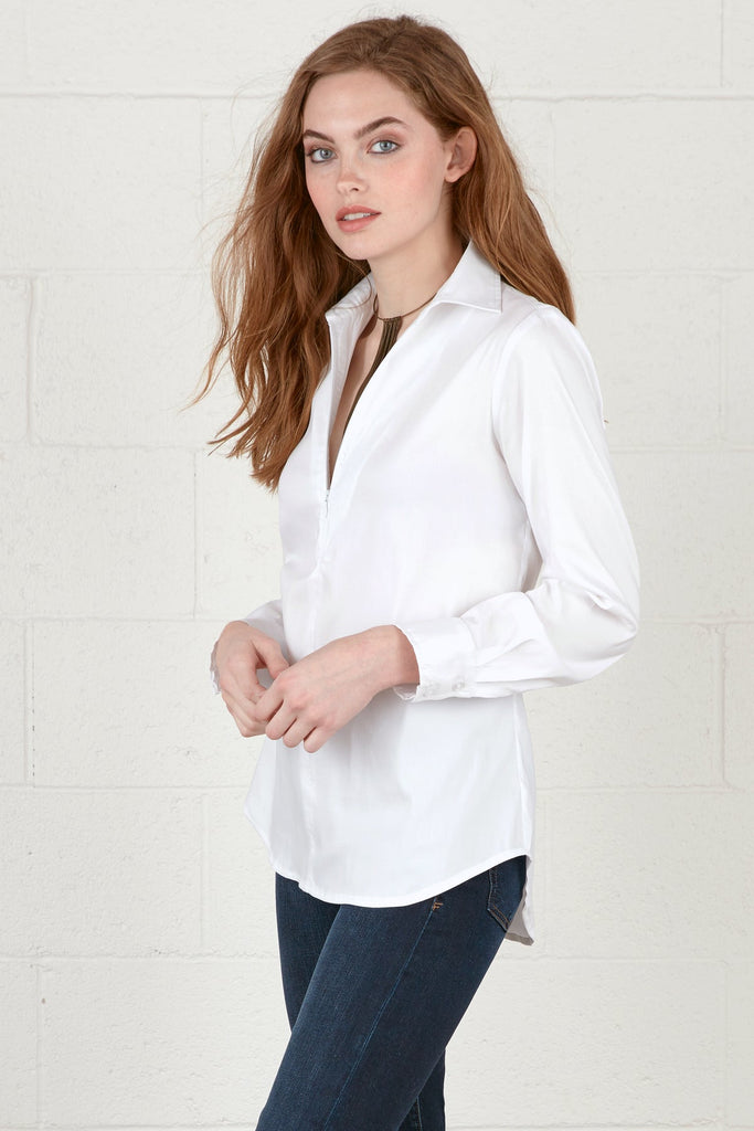 Finley Shirts Endora Zip Front Shirt 2276089 | White