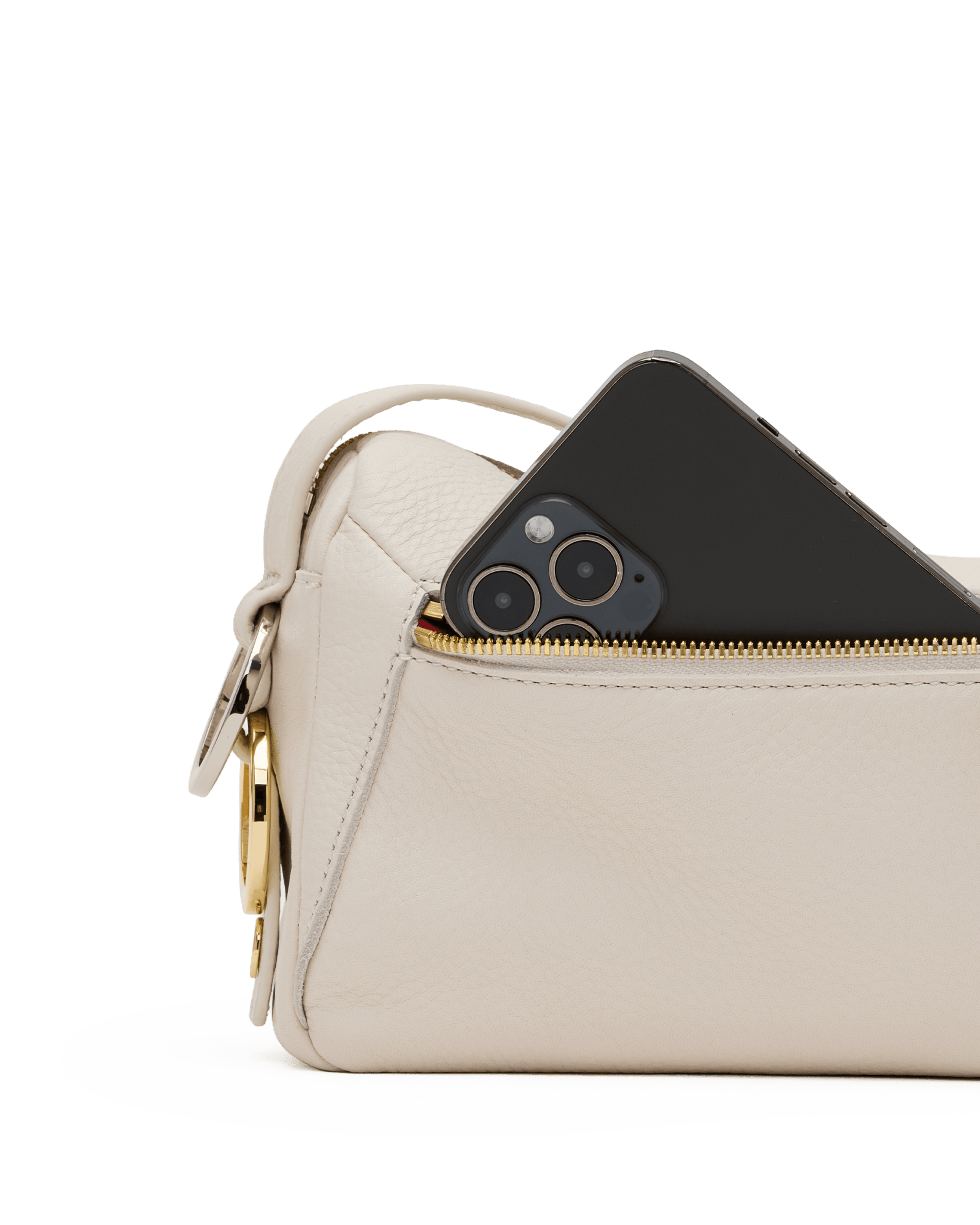 Hammitt Doxie Medium 19275 | Calla Lily White/Gold Silver