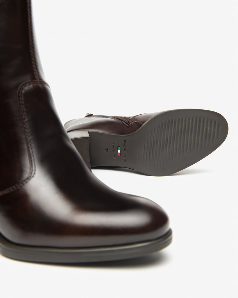 NeroGiardini Leather Ankle Boots I513853D | Chocolate (300)