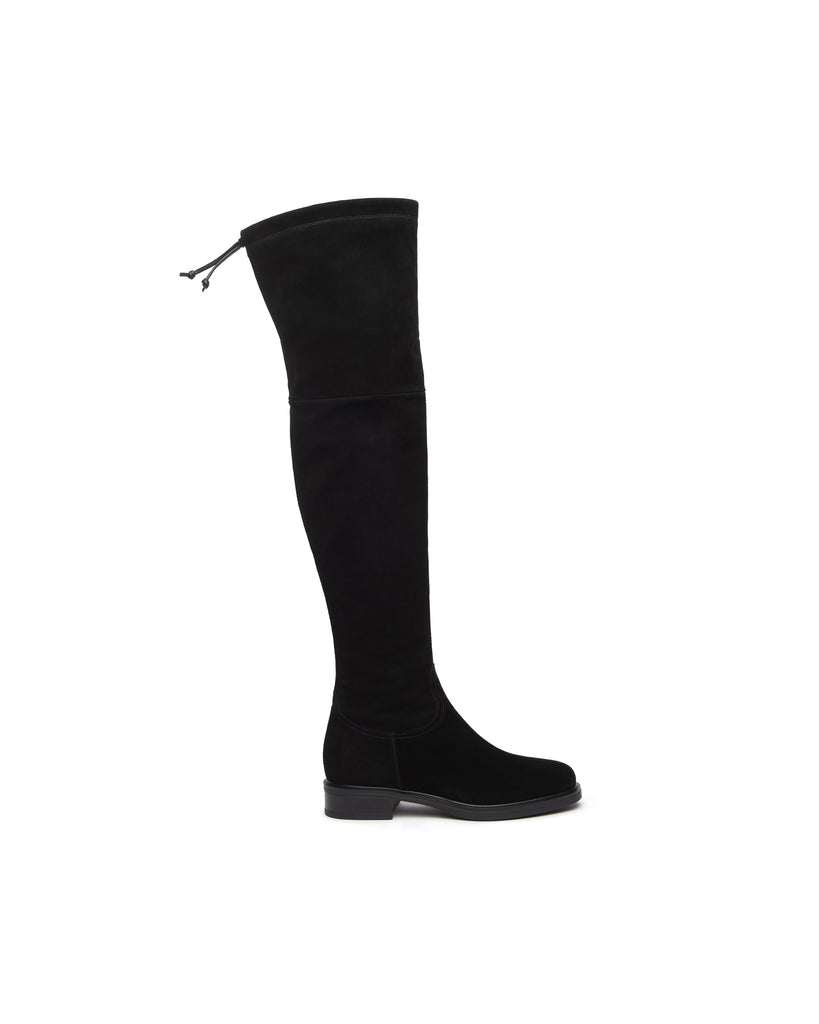 NeroGiardini Suede Over the Knee Boot I514706D | Nero (100) (Black)