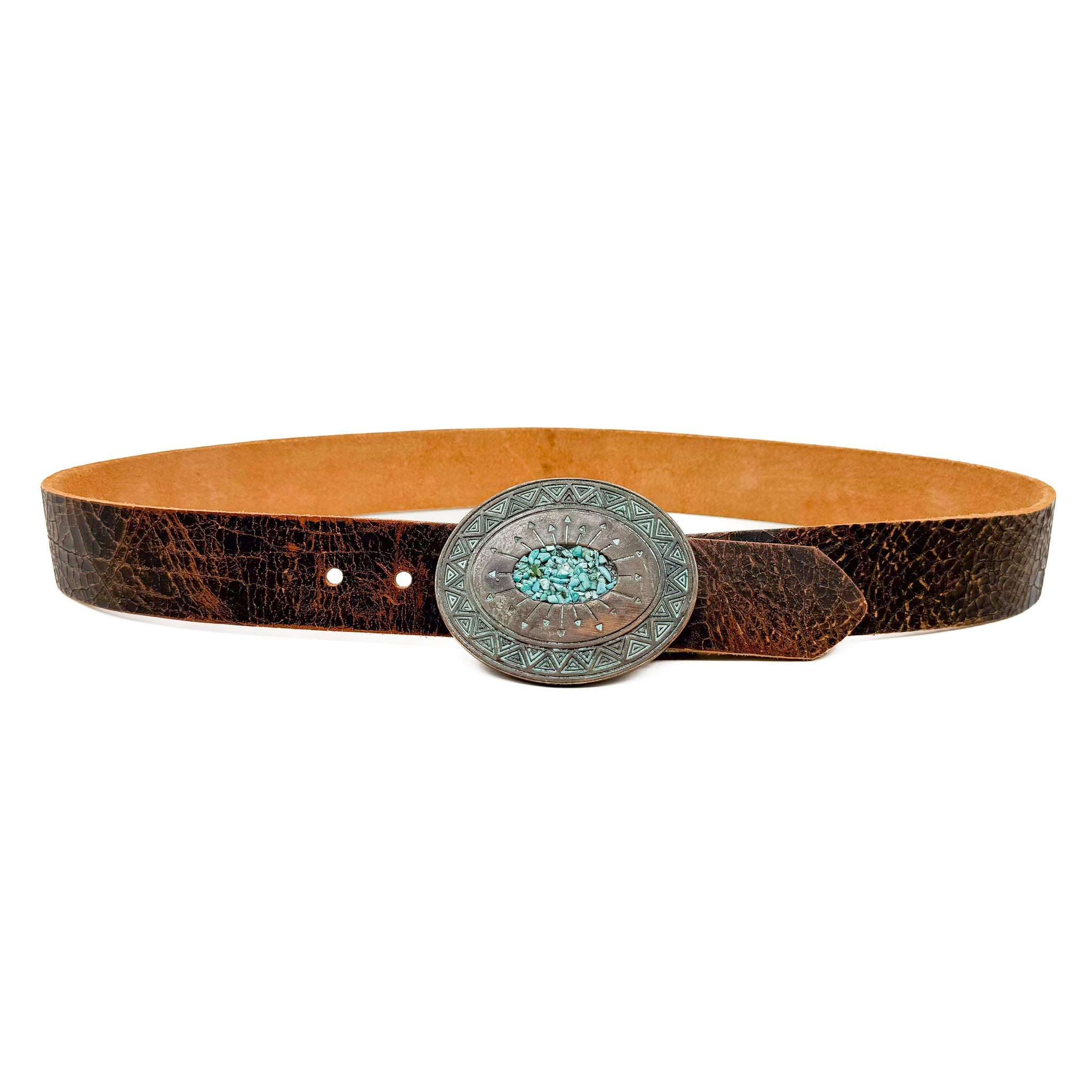 Streets Ahead Madison Western Distressed Leather Belt 24115  display picture 1