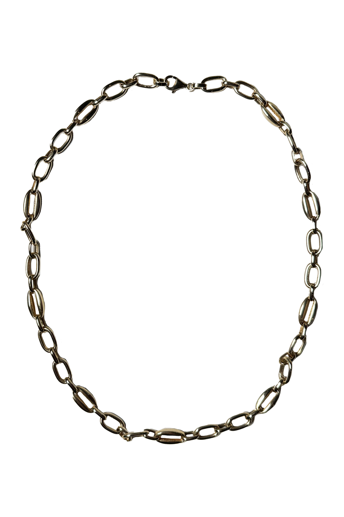 FC Creations Necklace 14K Gold Oval Link Chain - 18 inch | Yellow Gold | Clearance Final Sale