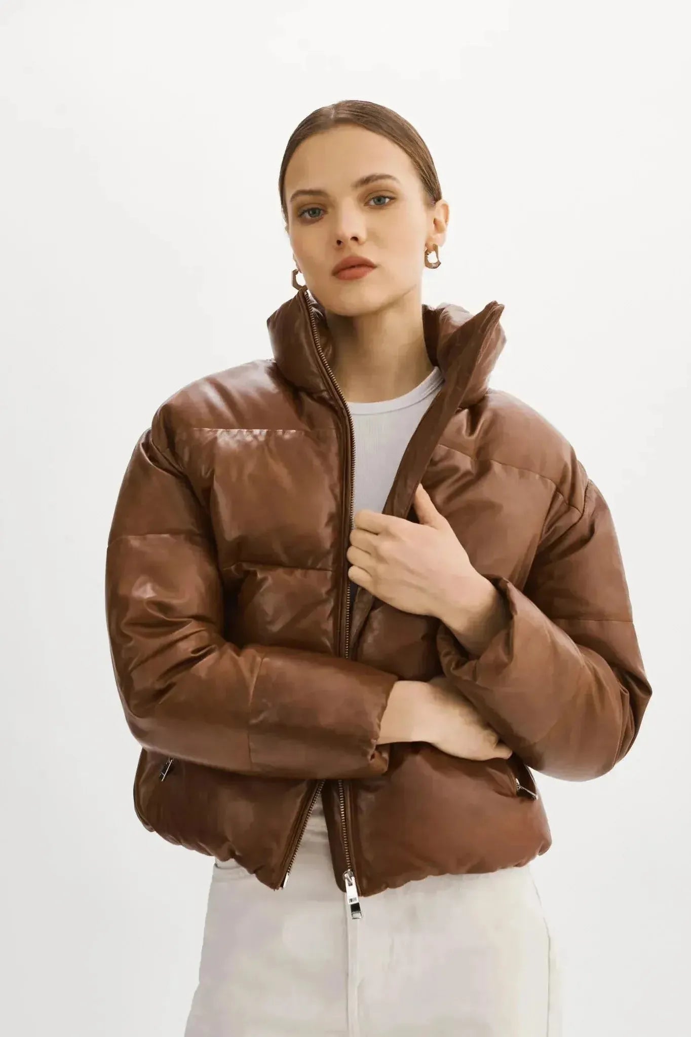 Lamarque hooded leather jacket 2025