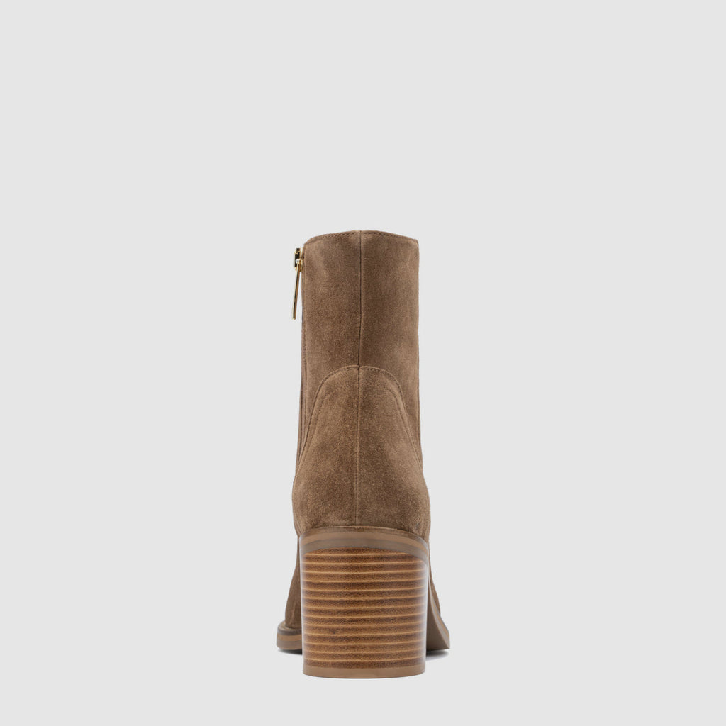 Aquatalia Janella Suede Ankle Boot | Champagne