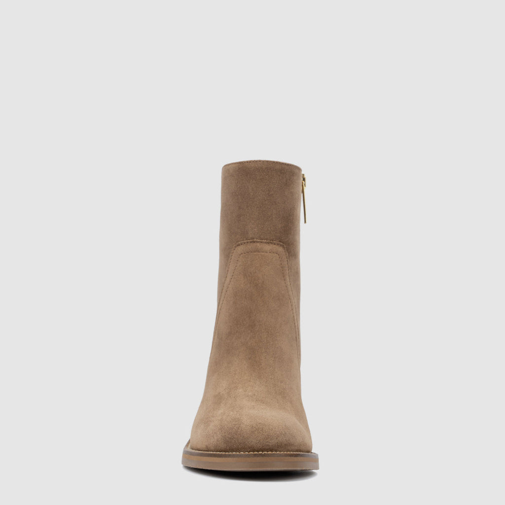 Aquatalia Janella Suede Ankle Boot | Champagne