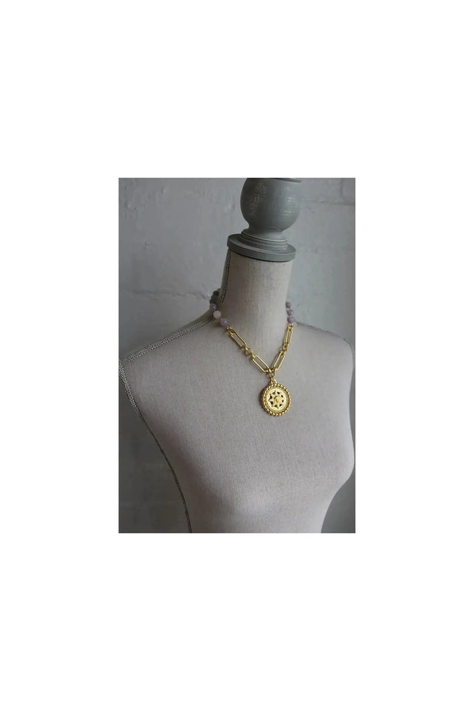 French Kande Necklace 24K Gold Plated Eugenie Necklace |MS2170-