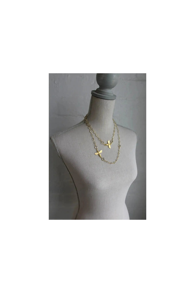 French Kande Necklace 24K Gold Plated Felicienneis Necklace |MS2173-