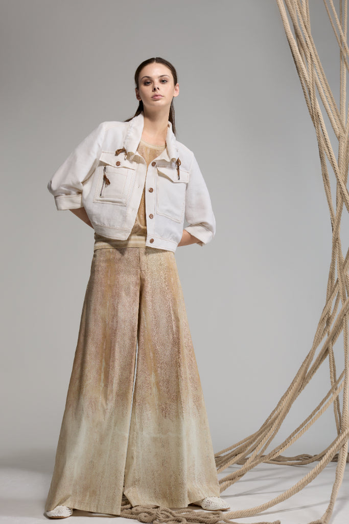ニット/セーター Tricot Chic Fur Collar Knit Tops Fur Collar Knit Top - The J. Peterman Company