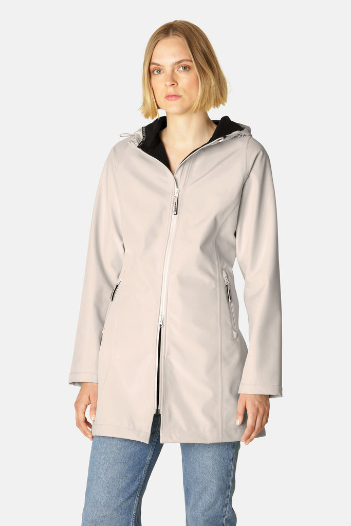 Ilse Jacobsen Hornbæk Daybreak 01 Soft Shell Rain Jacket | 132 Bleached Sand