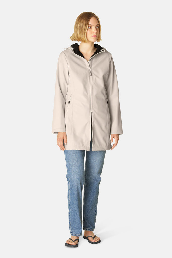 Ilse Jacobsen Hornbæk Daybreak 01 Soft Shell Rain Jacket | 132 Bleached Sand